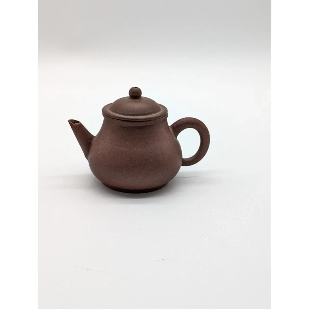 100cc Yixing Zisha Gongfu Shui‎ Ping Brown Clay Teapot 2